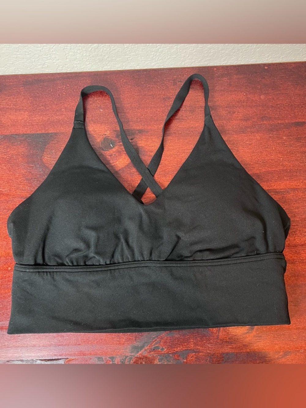 Aerie Offline Black Cross-Back Sports Bralette